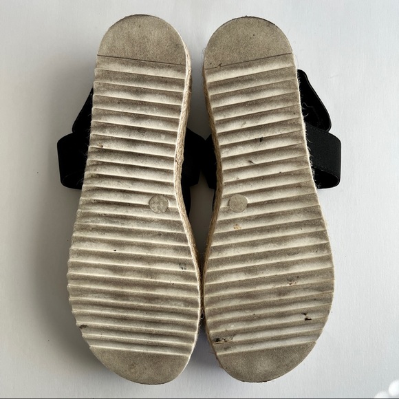 MADDEN GIRL Cybell Flexible Strap Platform Sandals BLACK 10 - Picture 8 of 9